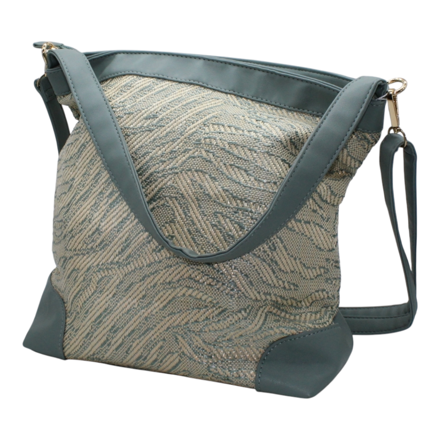 Bolso de hombro cebra verde