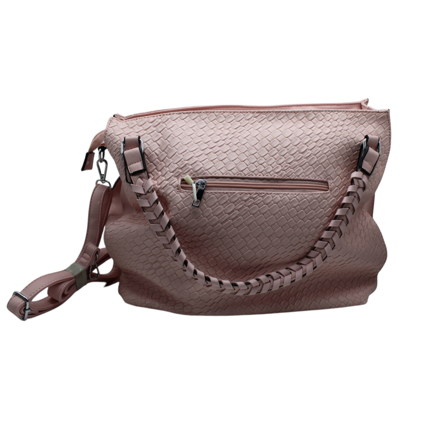 Bolso trenzado rosa