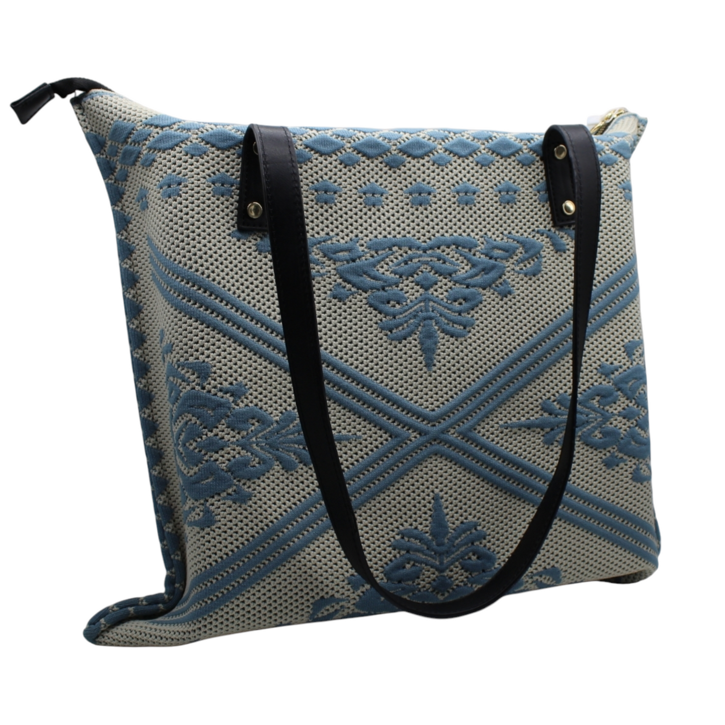 Bolso tote de tela azul