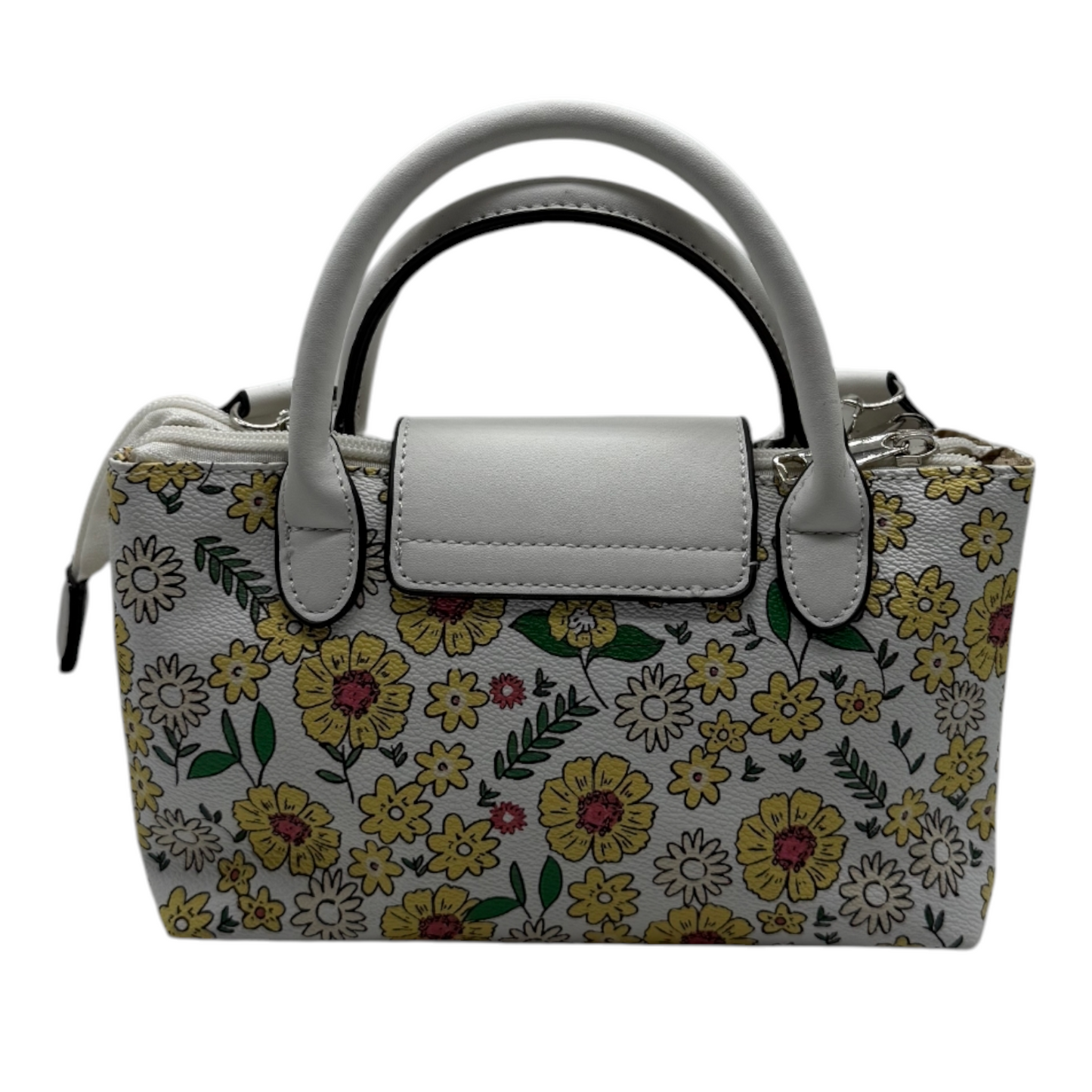 Mini Bolso Floral Blanco con Estampado de Margaritas | Fresco y Versátil para Primavera-Verano
