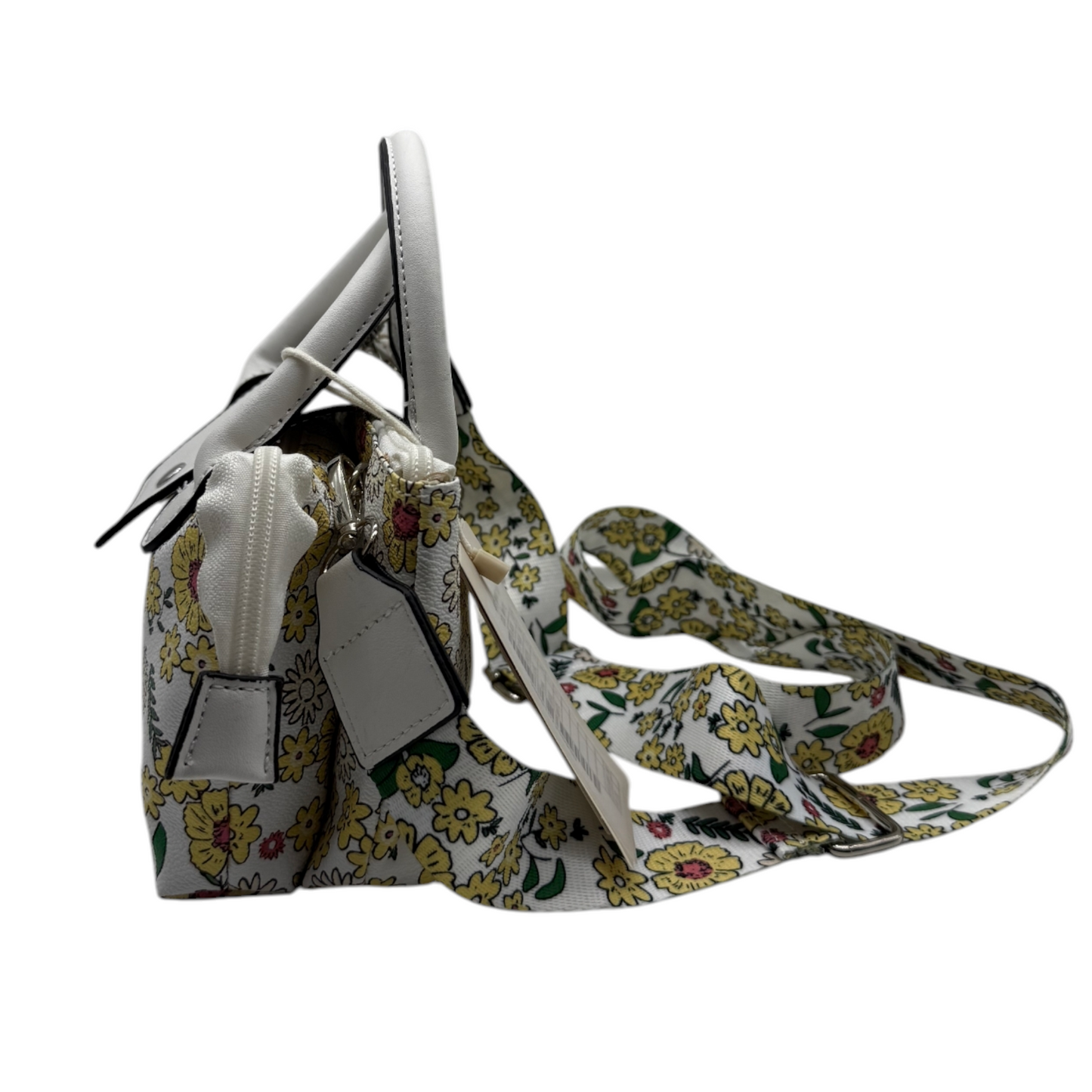 Mini Bolso Floral Blanco con Estampado de Margaritas | Fresco y Versátil para Primavera-Verano