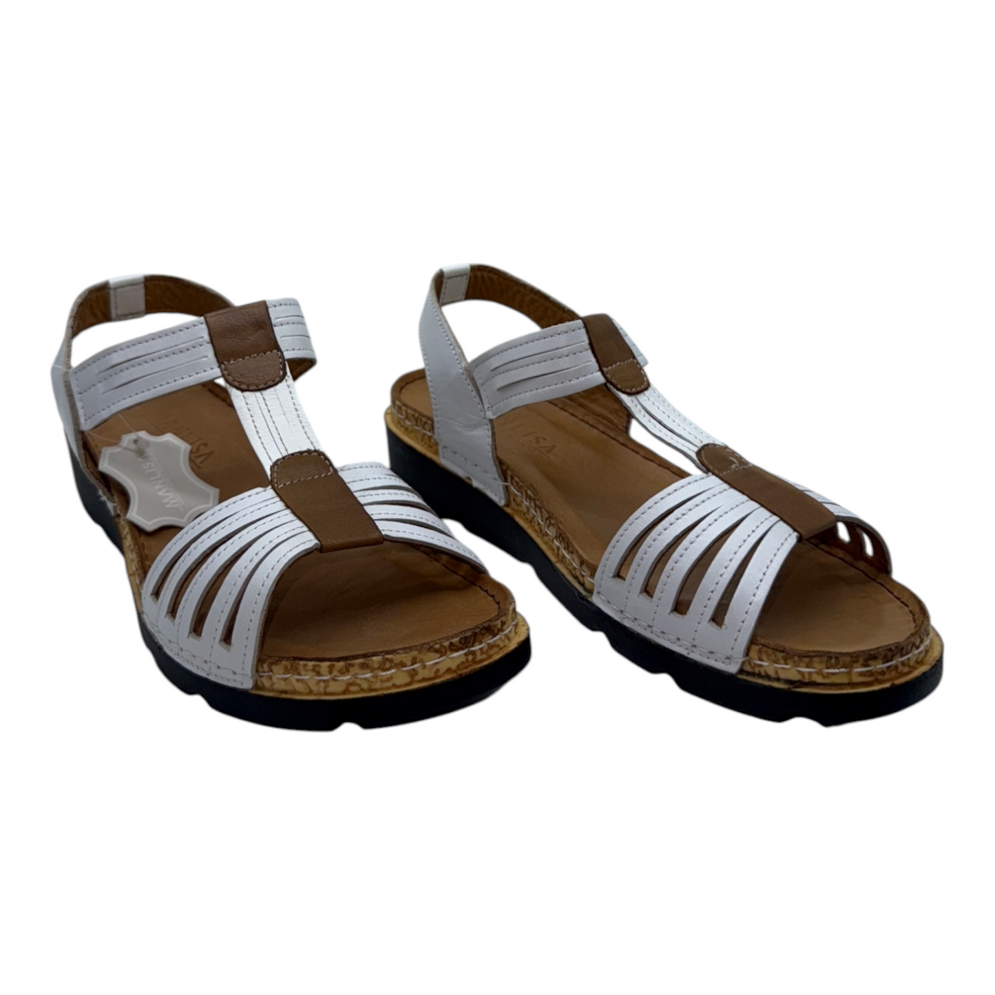Sandalias de Piel Comfort Blancas