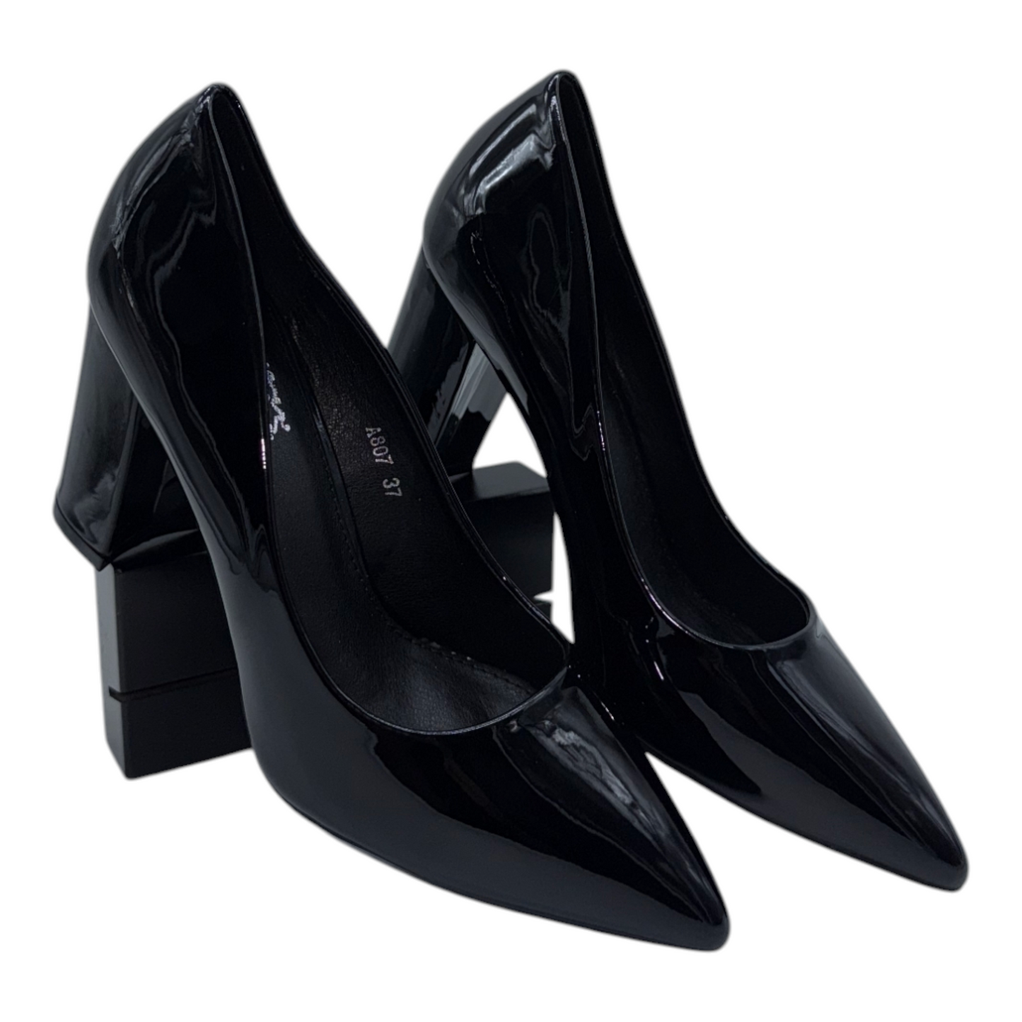 Tacones Charol Negro