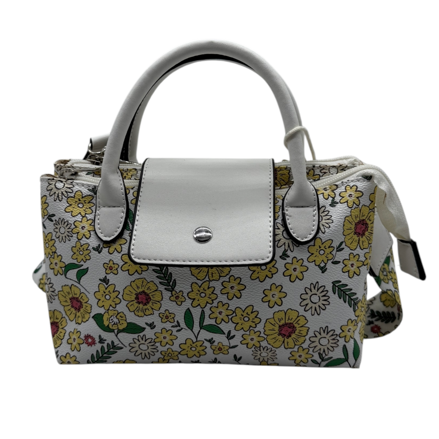 Mini Bolso Floral Blanco con Estampado de Margaritas | Fresco y Versátil para Primavera-Verano