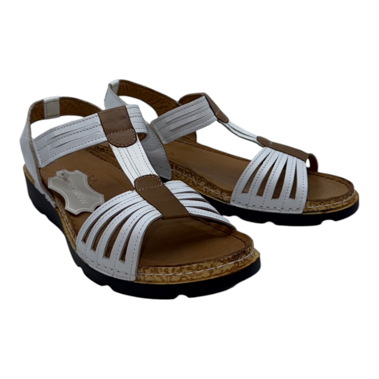 Sandalias de Piel Comfort Blancas