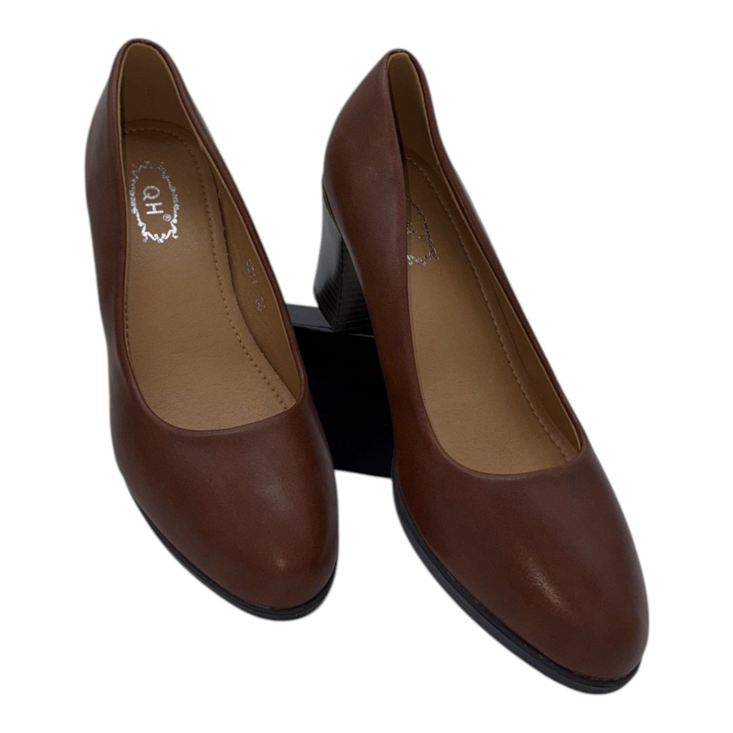 Zapatos de tacón camel