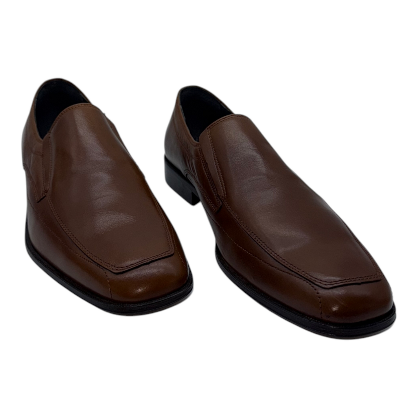 Mocasín de Vestir Baerchi en Piel Genuina Marrón - Comodidad sin Cordones y Estilo Moderno