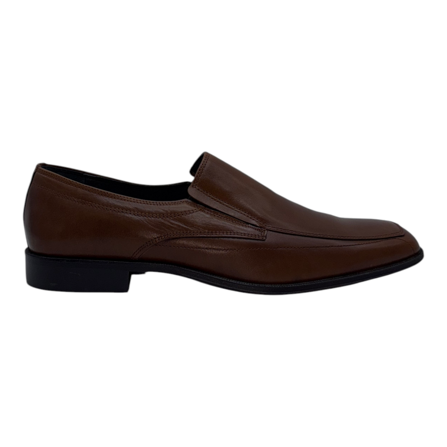 Mocasín de Vestir Baerchi en Piel Genuina Marrón - Comodidad sin Cordones y Estilo Moderno