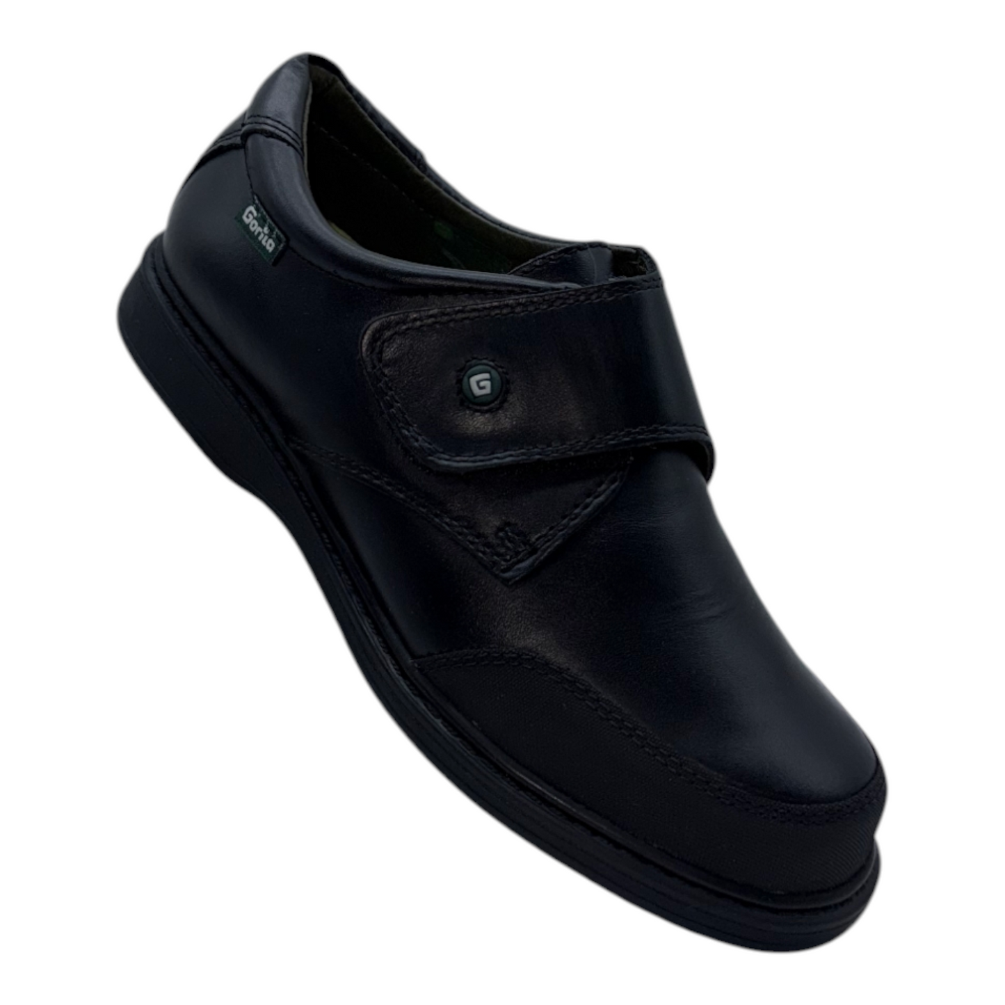 Zapato Niño Colegial Gorila de Piel Genuina Negra - Durabilidad y Confort Superior