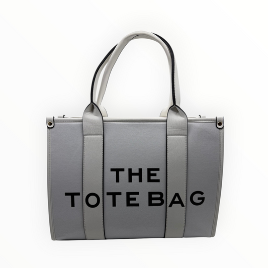 Bolso "The Tote Bag" Blanco con Bandolera Ajustable - Estilo Minimalista