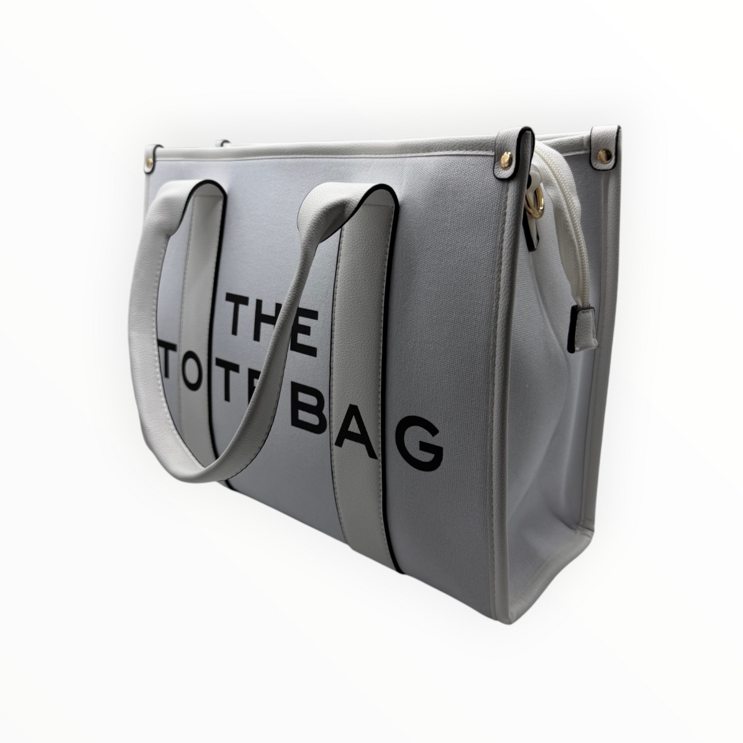 Bolso "The Tote Bag" Blanco con Bandolera Ajustable - Estilo Minimalista