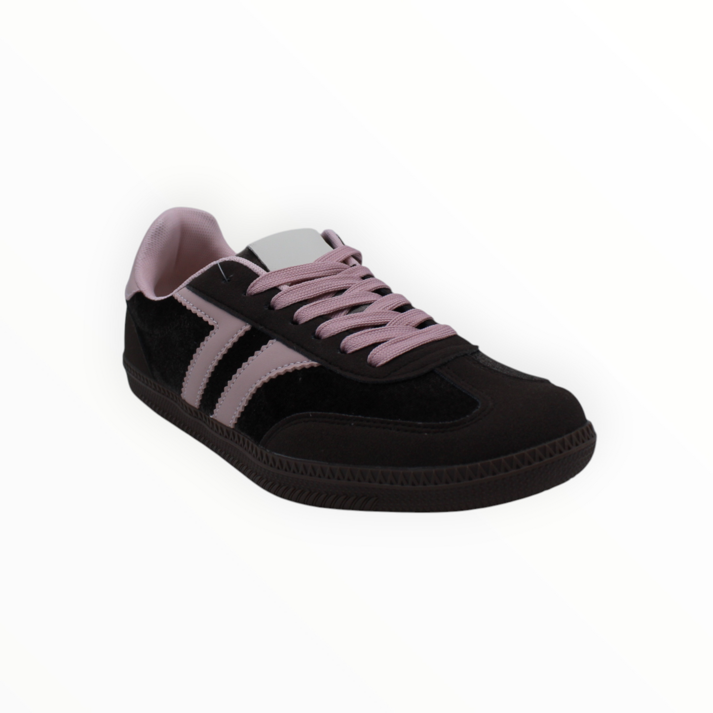 Zapatillas Urbanas Retro Marrón Chocolate y Rosa