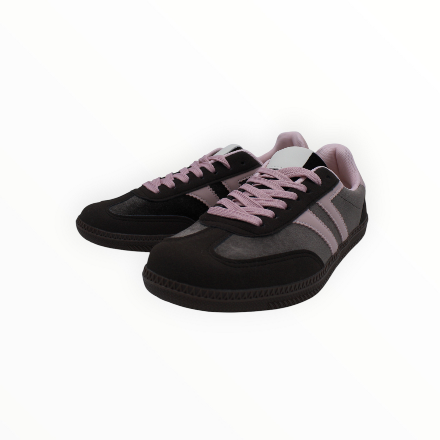 Zapatillas Urbanas Retro Marrón Chocolate y Rosa