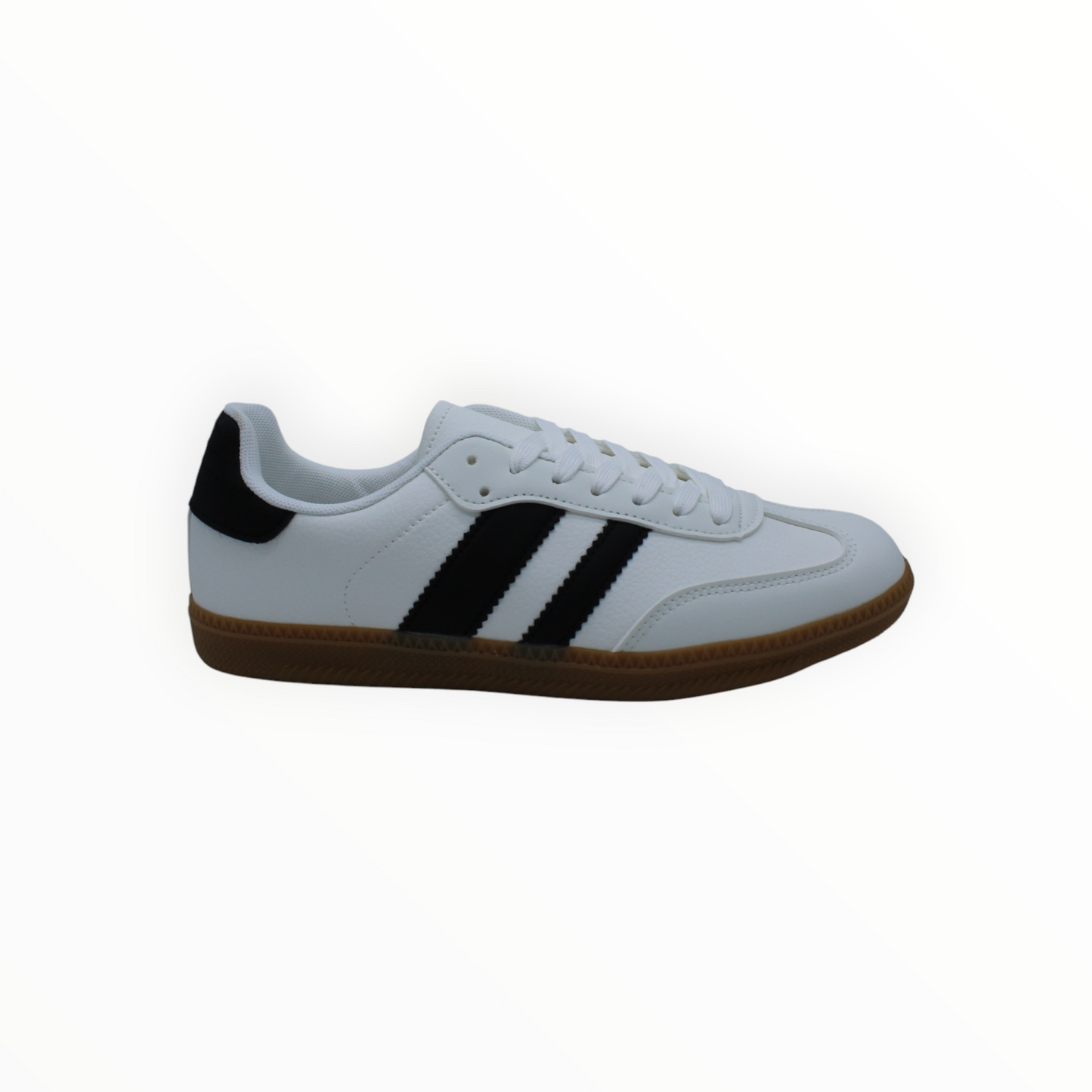 Zapatillas Blancas de Estilo Retro con Rayas Negras
