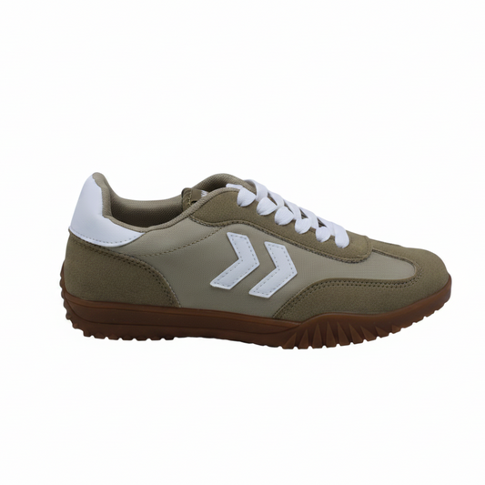 Zapatillas Bajas Retro Color Caqui