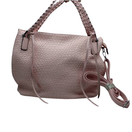 Bolso trenzado rosa