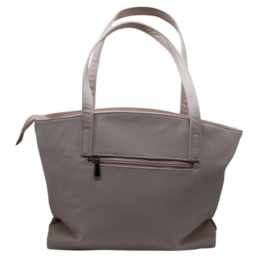 Bolso tote rafia rosa