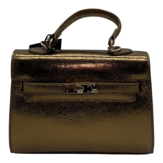 Mini Bolso Estructurado Dorado Metálico | Elegancia Chic y Versatilidad de Fiesta