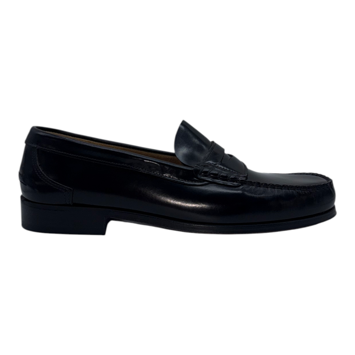 Mocasín Castellano Baerchi en Piel Genuina Negra - Elegancia Tradicional y Artesanía Española